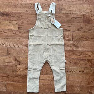 Greige The Overalls in Tan Stretch Corduroy 3T NWT